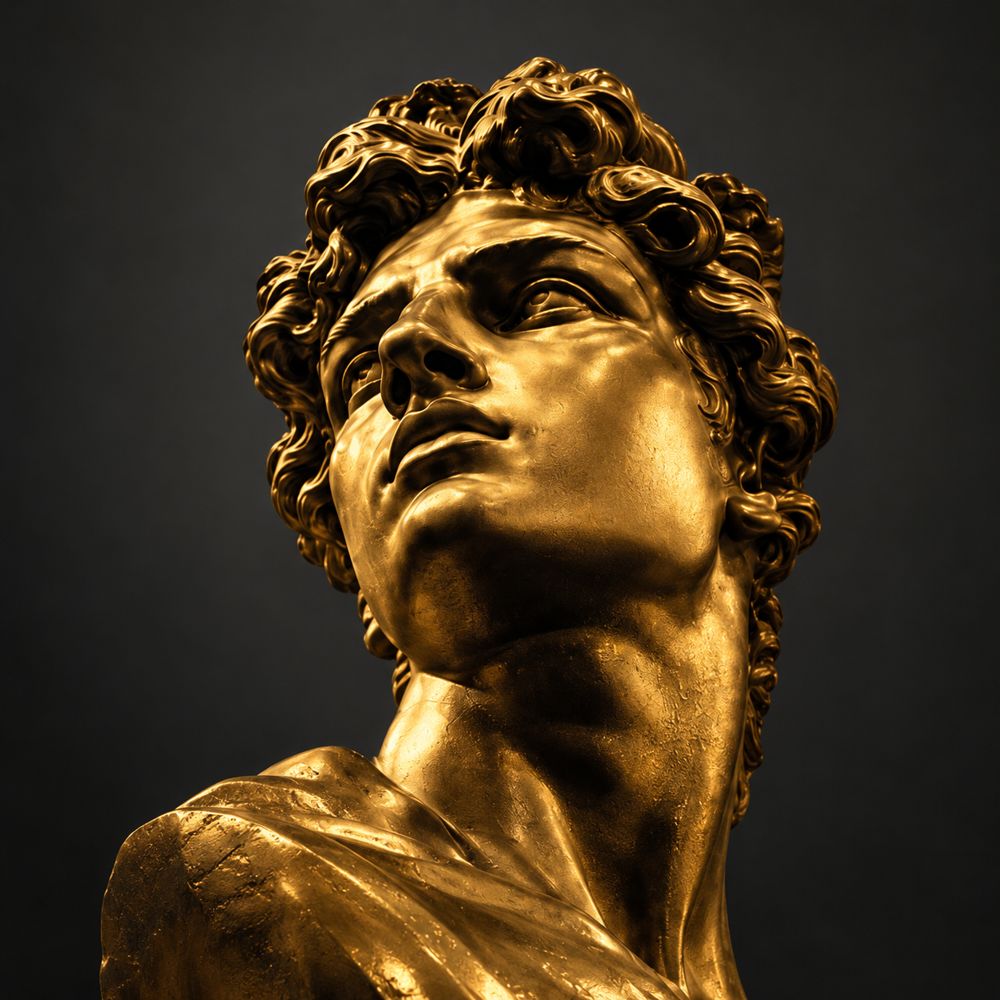 Statue dorée