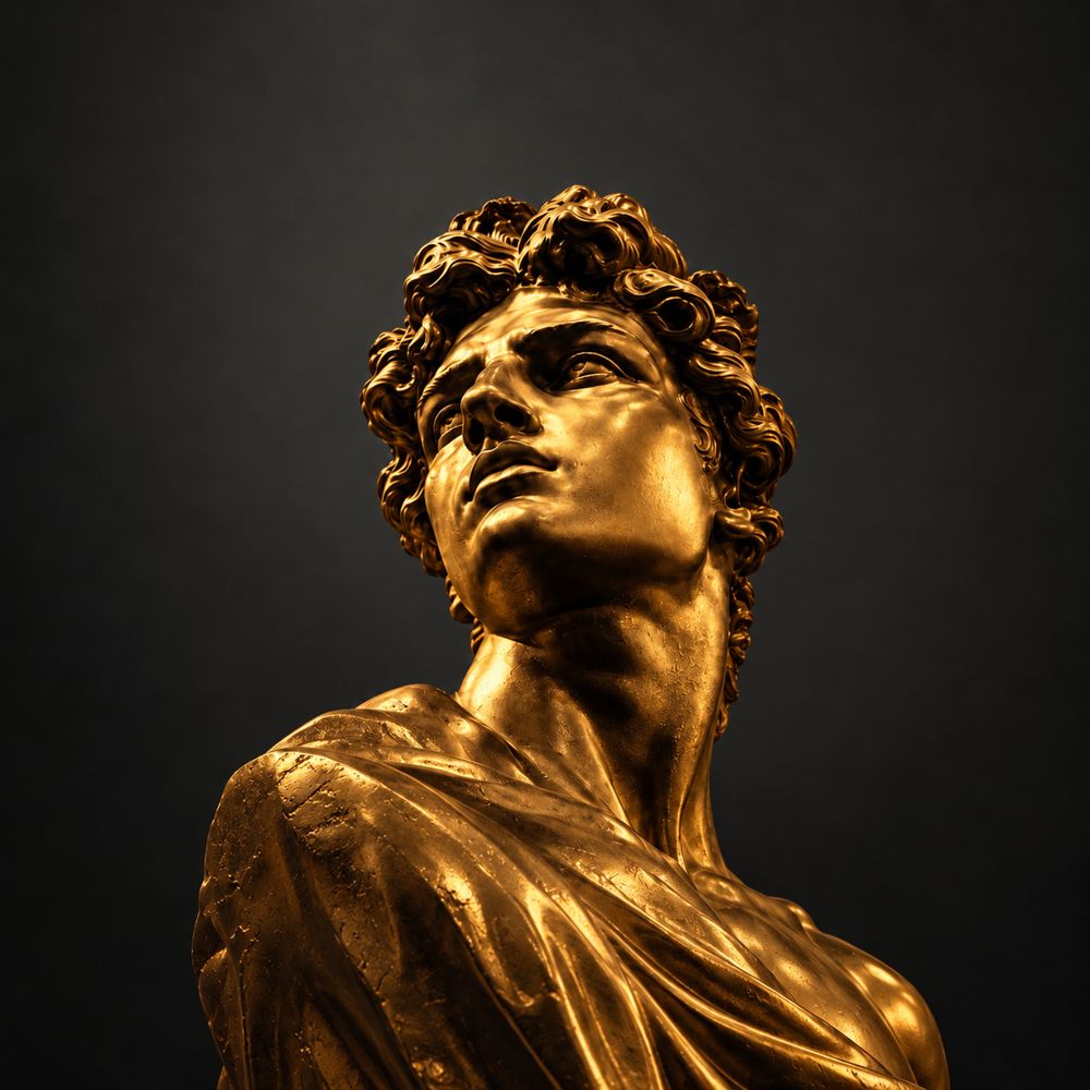 Statue dorée